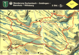 11963716 Eschenbach SG Wander Landkarte Eschenbach Goldingen Bannholz Hiltisberg - Sonstige & Ohne Zuordnung