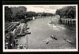 AK Berlin-Treptow, Blick Von Der Brücke Auf Die Spree  - Treptow