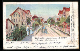 AK Wörishofen, Hauptstrasse Mit Villa Augusta  - Bad Wörishofen