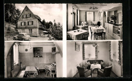 AK Dornhan / Württ. Schwarzwald, Café-Pension Waldesruhe, Aussen- Und Innenansichten  - Other & Unclassified