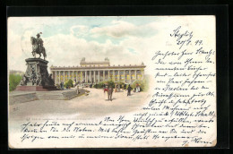 Lithographie Berlin, Lustgarten, Museum Und Denkmal Friedrich Wilh. III.  - Mitte