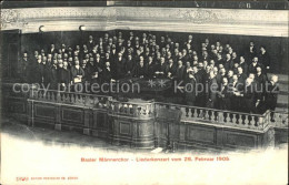 11943436 Basel BS Maennerchor Liederkonzert  Basel BS - Sonstige & Ohne Zuordnung