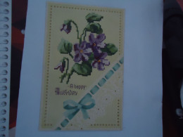 GERMANY   POSTCARDS  RELIEF   A HAPPY BIRTHDAY - Sonstige & Ohne Zuordnung