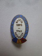 Roumanie Insigne Magazine Mathematique Des 70 Ans 1965/Romanian 70 Years Math Magazine Badge 1965 - Vereinswesen