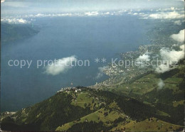 11909346 Rochers De Naye Fliegeraufnahme Caux Montreux Vevey Lac Leman Genfersee - Autres & Non Classés