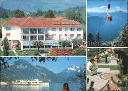 11908956 Weggis Vierwaldstaettersee Hotel Waldstaetten Luftseilbahn Schiff Weggi - Sonstige & Ohne Zuordnung