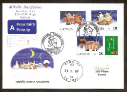 LATVIA 1997●Christmas●Weihnachten●Mi 471-73 FDC R-Cover - Lettland