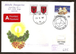 LATVIA 1997●Christmas●Weihnachten●Spec. Cancell  R-Cover - Letland