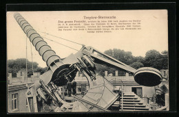 AK Berlin-Treptow, Sternwarte, Das Grosse Fernrohr  - Astronomía