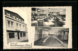 AK Bad Hönningen / Rhein, Hotel Rüssel, Aussen- Und Innenansichten, Spellmann-Bahnen  - Bad Hoenningen