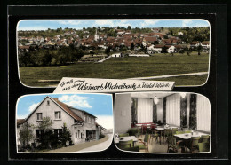 AK Michelbach A. Wald /Württ., Ortsansicht Und Gasthaus Z. Siedlerstube  - Otros & Sin Clasificación