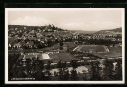 AK Marburg, Gesamtansicht Mit Sommerbad  - Marburg