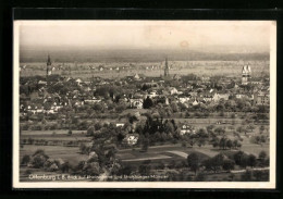 AK Offenburg I. B., Blick Auf Rheinebene Und Strassburger Münster  - Offenburg