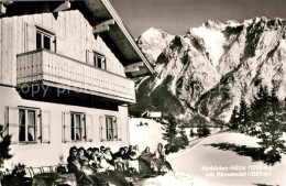 72913597 Mittenwald Bayern Korbinian Huette Mit Karwendel Mittenwald - Mittenwald