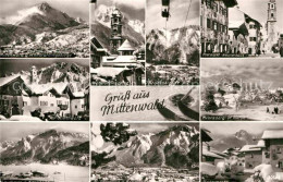 72913595 Mittenwald Bayern Kranzberglift Wettersteinspitze Obermarkt Neunerhaus  - Mittenwald