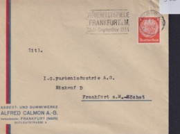 Deutsches Reich Brief Maschinen Stempel Römerspiele Frankfurt EF8Pfg. Hindenburg - Briefe U. Dokumente