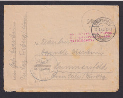 Deutsches Reich Triberg Schwarzwald Feldpost Brief Mit Rotem R3 Simmersfeld - Cartas & Documentos
