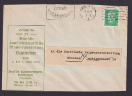 Perfin Lochung Briefmarken Deutsches Reich Brief EF Hindenburg Toller Reklame - Brieven En Documenten
