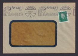 Briefmarken Perfin Lochung Deutsches Reich Brief EF 8Pfg Hindenburg Toller Kunst - Brieven En Documenten