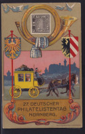 Deutsches Reich Privatganzsache PP 52 Nürnberg 27 Deutscher Philatelistentag - Sonstige & Ohne Zuordnung