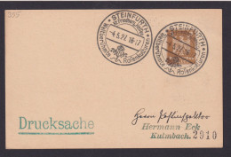 Deutsches Reich SST Steinfurth Rosenkulturen Blumen Friedberg Hessen Drucksache - Lettres & Documents