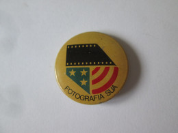 Roumanie Insigne Des Etats-Unis Vers 1970:Photo Des Etats-Unis/Romania-USA Badge 1970s:USA Photo,diam:25 Mm - Sonstige & Ohne Zuordnung