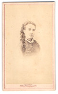 Photo Antonin, Paris, Portrait De Fille Avec Zöpfen & Ohrringen  - Anonyme Personen