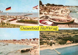 72911892 Haffkrug Ostseebad Strand Fliegeraufnahme Seebruecke Gleschendorf - Scharbeutz