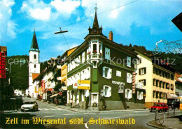 72911022 Zell Wiesental Ortsmotiv Mit Kirche Zell Im Wiesental - Andere & Zonder Classificatie