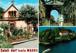 72910978 Isola Madre Lago Maggiore Kirche Insel Lago Maggiore Fliegeraufnahme Is - Sonstige & Ohne Zuordnung