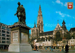 72908323 Antwerpen Anvers Standbeeld P.P. Rubens Kathedraal  - Antwerpen