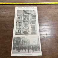 1908 PATI VENISE. --- UNE CURIEUSE HORLOGE Foule Sur La Place Saint-Marc. - Colecciones