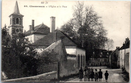21 CHAMESSON - L'eglise Et La Place. - Sonstige & Ohne Zuordnung
