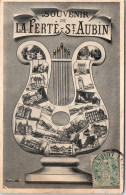 45 LA FERTE SAINT AUBIN - Carte Souvenir Harpe - La Ferte Saint Aubin