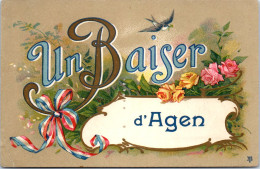 47 AGEN - Un Baiser, Carte Souvenir  - Agen