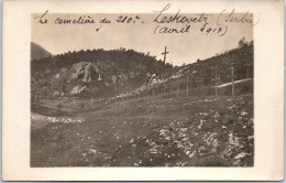 SERBIE - CARTE PHOTO - Le Cimetiere De Leskovetz  - Serbia