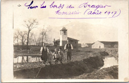 MACEDOINE - CARTE PHOTO - Famille Sur Les Bords Du Dragar A Monastir  - Nordmazedonien