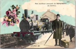 61 DOMFRONT - Carte Souvenir (train) - Domfront