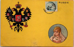 RUSSIE - Carte Souvenir Au Blason  - Russia