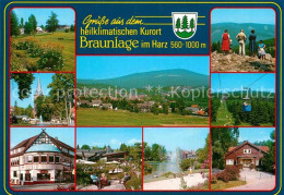 72907399 Braunlage Seilbahn Park Teilansicht Kirche Weiher Braunlage Harz - Other & Unclassified