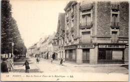 78  POISSY - Rue De Paris Et Place De La Republique  - Poissy