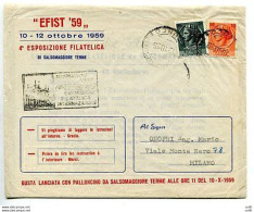 EFIST '59 - Busta Lanciata Con Palloncino - 1946-60: Storia Postale