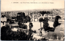 87 LIMOGES - Les Trois Ponts, Vue D'ensemble  - Limoges