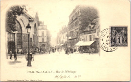 71 CHALON SUR SAONE - La Rue De L'obelisque. - Chalon Sur Saone