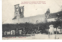54 - REMEREVILLE - Guerre 1914/16 - Théâtre De Violent Combats (animée - Gendarmes à Cheval ?) - Oorlog 1914-18