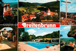 72907294 Breitenbrunn Oberpfalz Neumarkt Gipfelkreuz Freibad Teilansicht Kirche  - Sonstige & Ohne Zuordnung