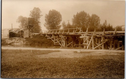 08 RETHEL - CARTE PHOTO - Pont Provisoire Route De Reims  - Rethel