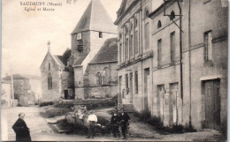 55 SAUDRUPT - L'eglise Et La Mairie.  - Sonstige & Ohne Zuordnung