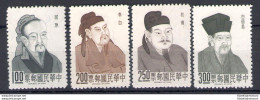 1967 Formosa - China Taiwan - Poeti Vecchia Cina - Michel N. 628-31 - 4 Valori - MNH** - Altri & Non Classificati