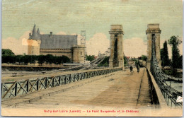45 SULLY SUR LOIRE - Le Pont Suspendu (le CHATEAUen Travaux) - Sully Sur Loire
